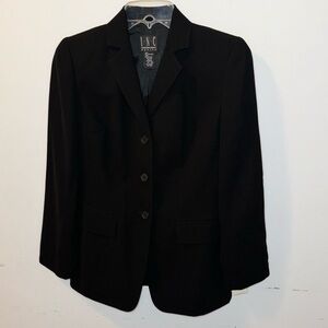 NWT INC Ladies Black Suit Dress Jacket Size 2 Petite